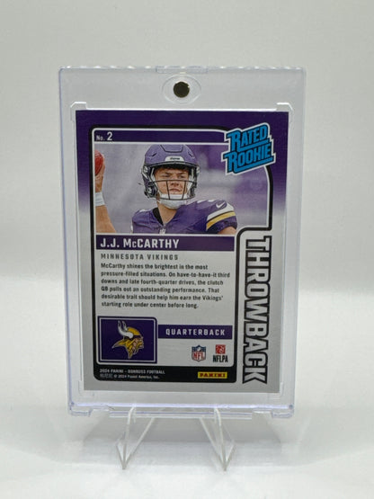 J.J. McCarthy (Rookie) #2 Throwback 91/100