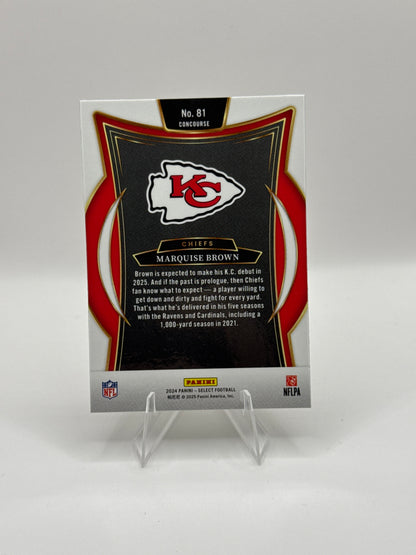 Marquise “Hollywood” Brown #81 Concourse Level 2024 Panini - Select Football