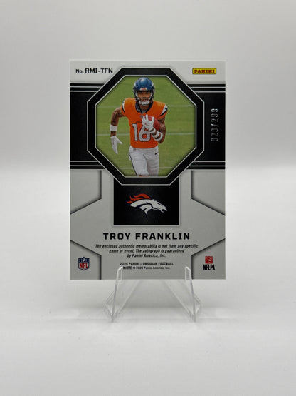 Troy Franklin (Rookie) #RMI-TFN Dual Patch Auto 020/299