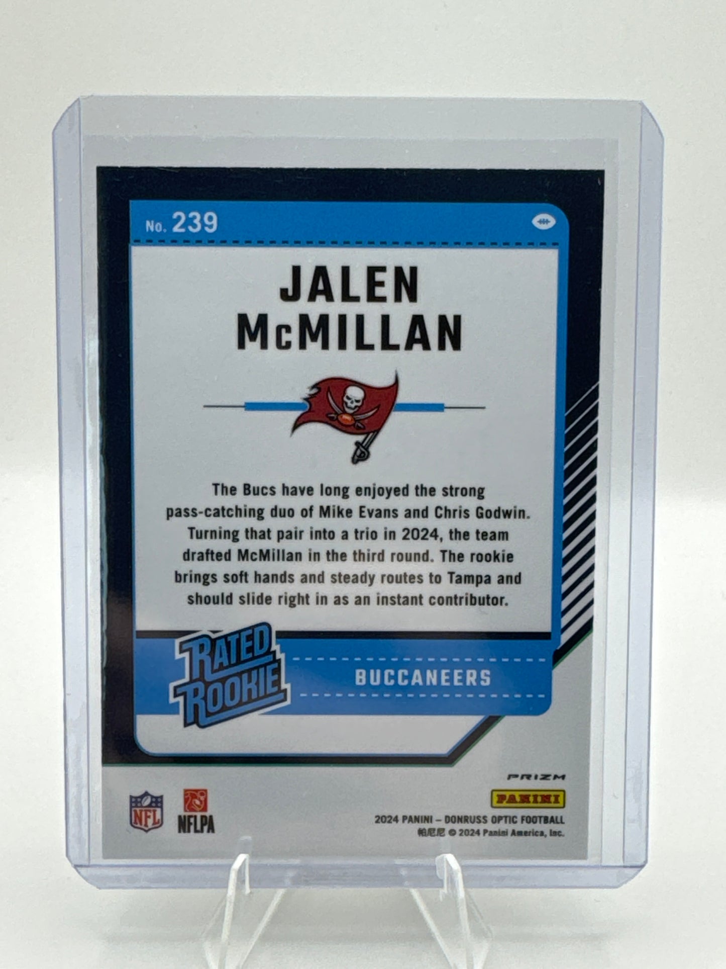 Jalen McMillian Rated Rookie #239 Holo