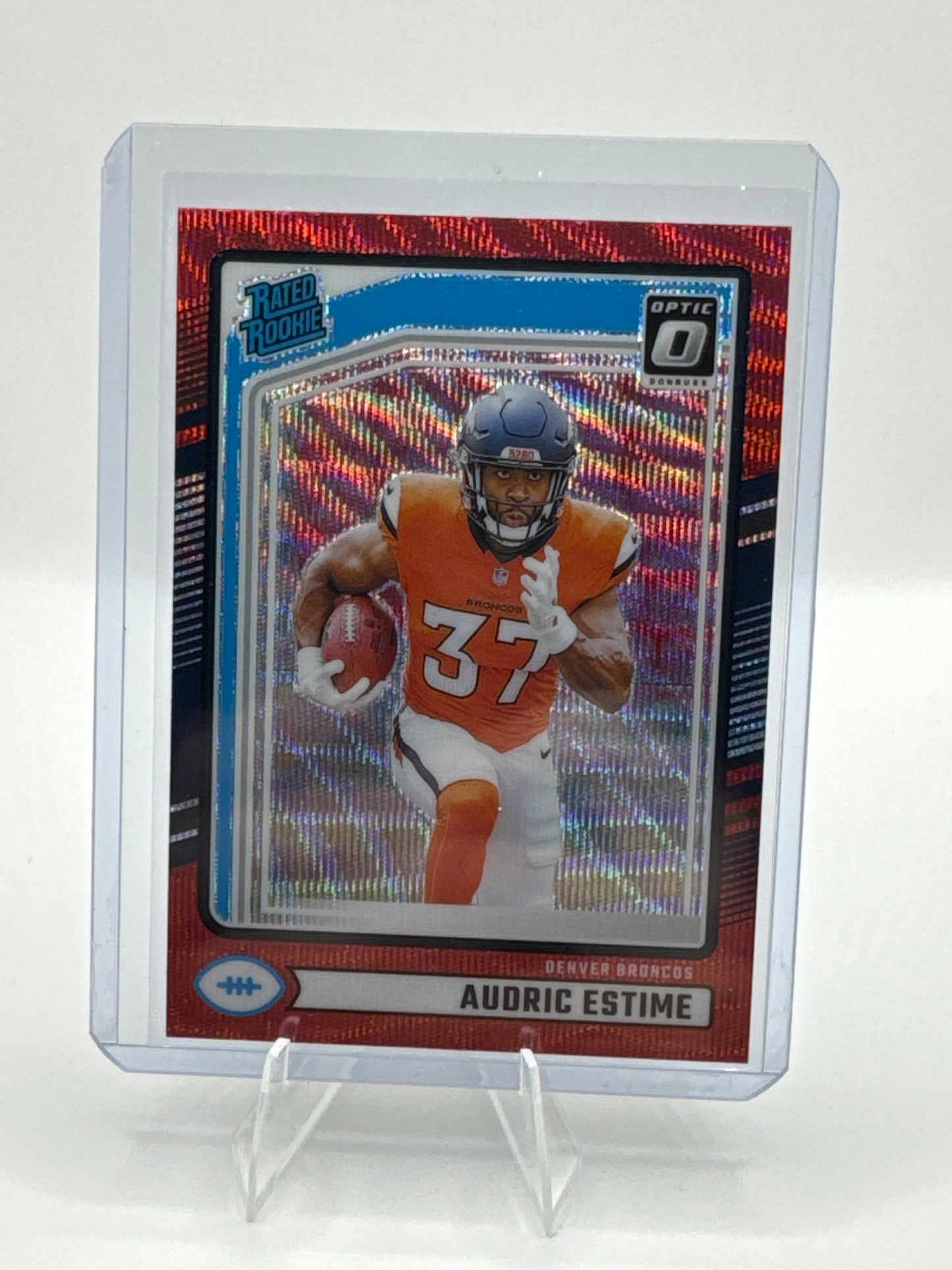 Audric Estime (Rookie) #335 Red Wave