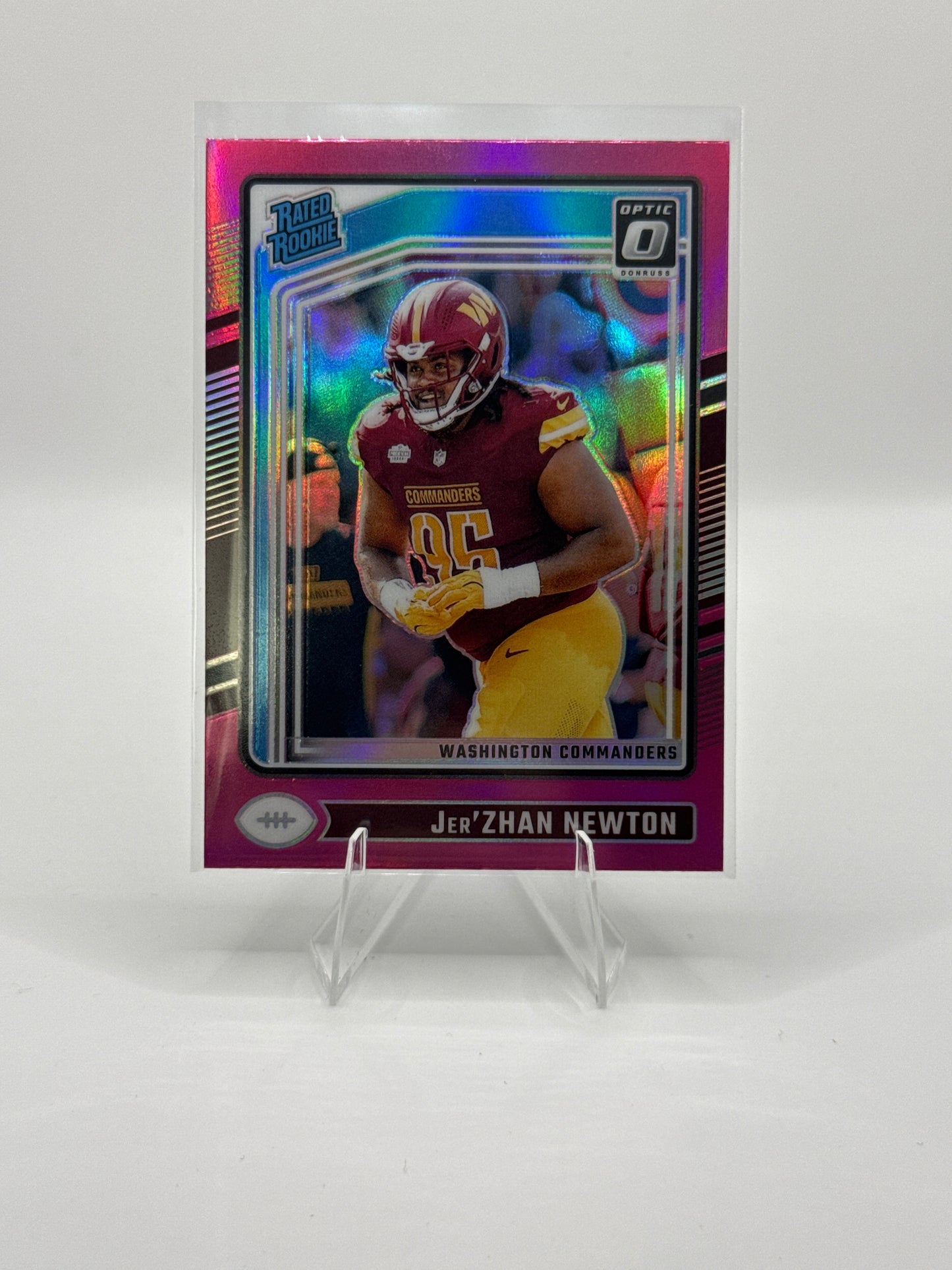 Jer’Zhan Newton Rated Rookie #252 Pink Holo