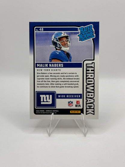 Malik Nabers (Rookie) #48 Throwback