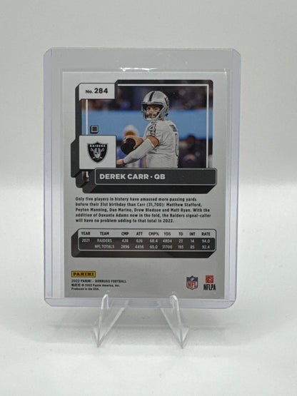 Derek Dallas Carr #284 Full Name Variation