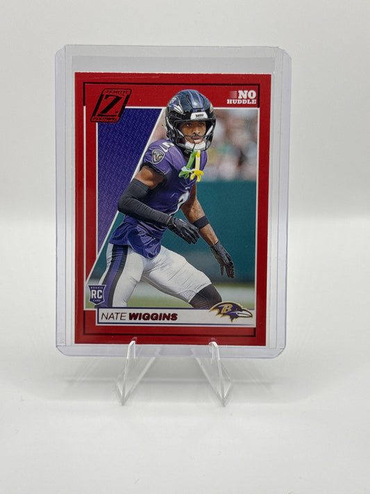 Nate Wiggins (Rookie) #181 Red No-Huddle