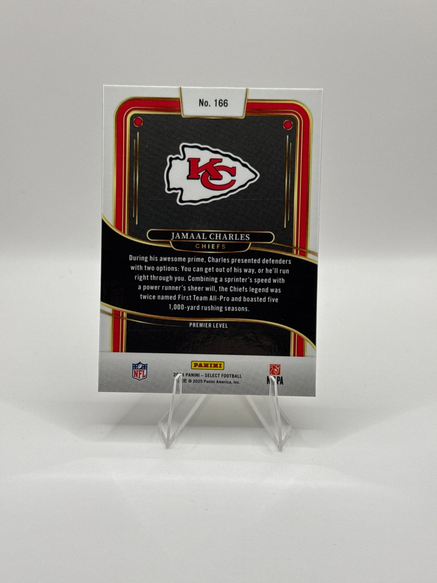 Jamaal Charles #166 Premier Level 2024 Panini - Select Football