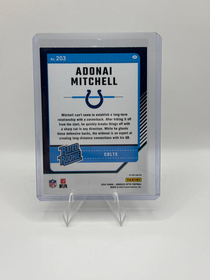 Adonai Mitchell Rated Rookie #203 Blue Scope