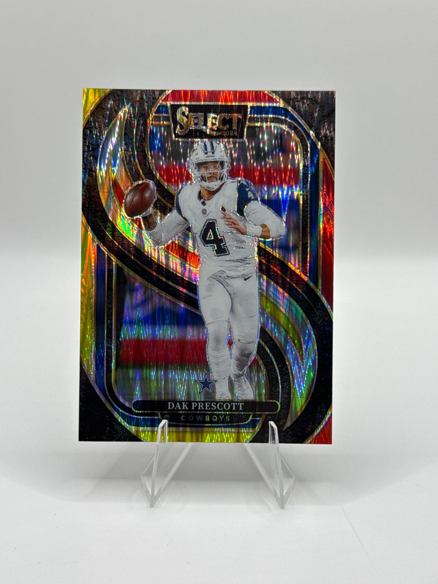 Dak Prescott #125 Red Yellow Prizm Shock Premier Level