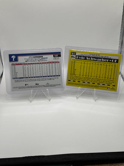 Kyle Schwarber #141 Diamante Foil & #T90-31