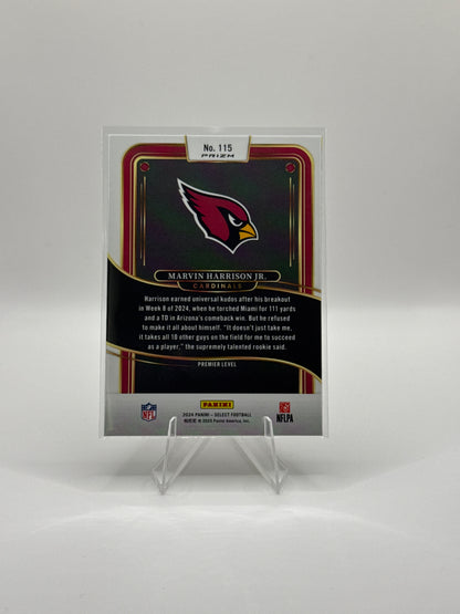 Marvin Harrison Jr. (Rookie) #115 Green Yellow Prizm Shock Premier Level