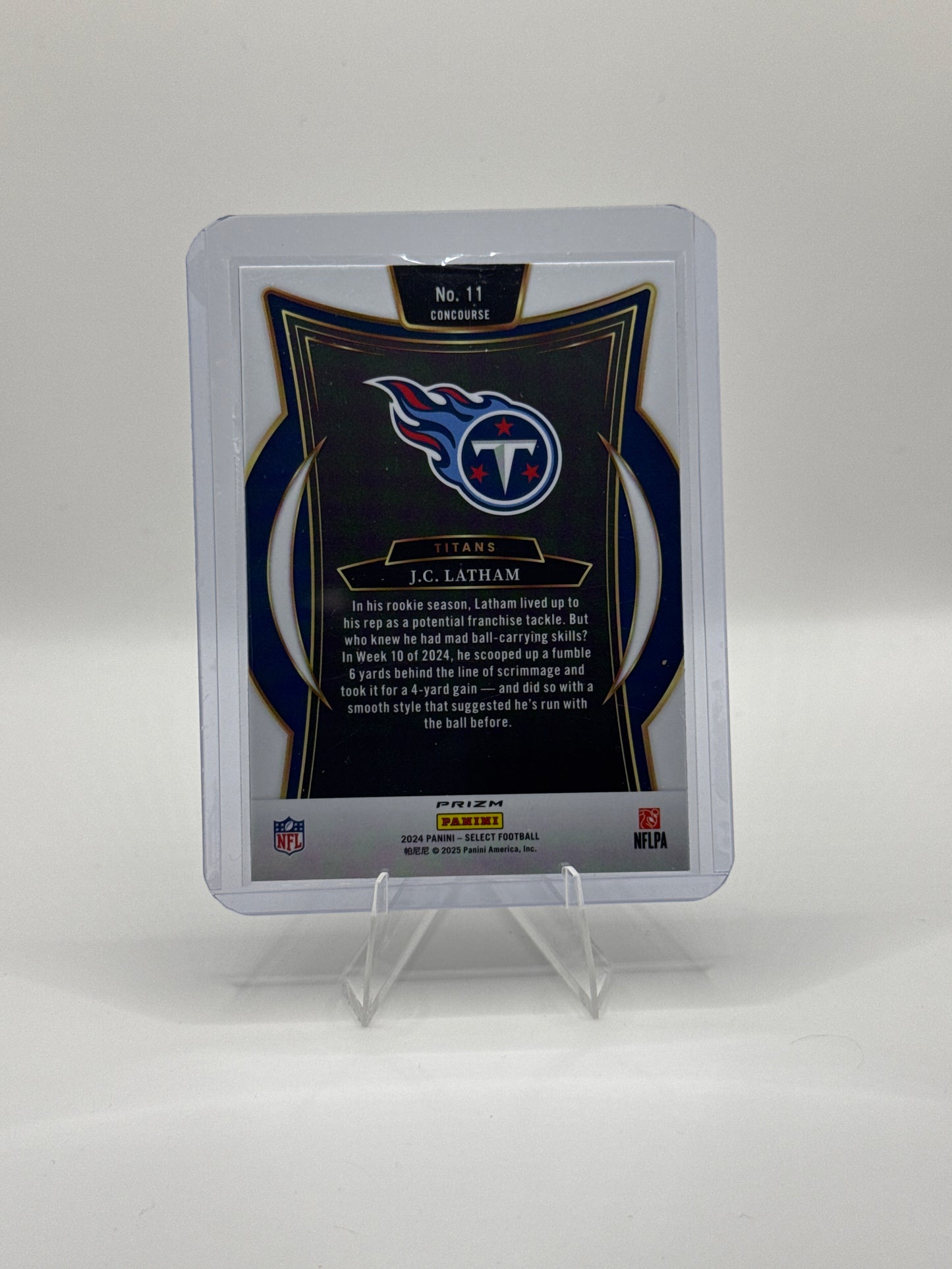 J.C. Latham #11 Red Blue Prizm Shock Concourse Level