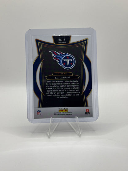 J.C. Latham #11 Red Blue Prizm Shock Concourse Level