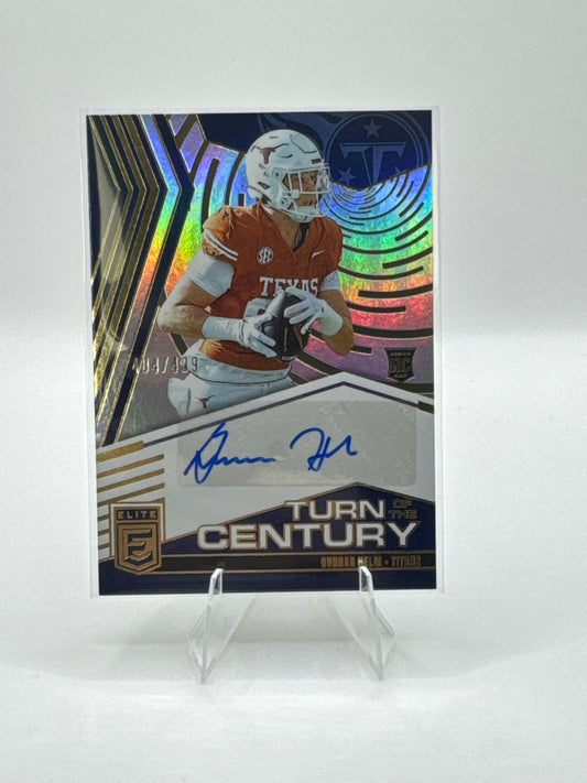 Gunnar Helm (Rookie) #TOC-GHE Turn of the Century Autograph 404/499 2025 Elite
