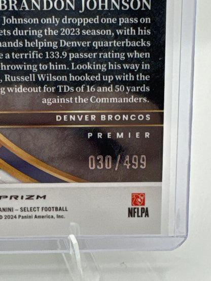 Brandon Johnson Neon Green Prizm Die-Cut /499