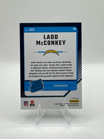 Ladd McConkey Rated Rookie #266 Green Velocity