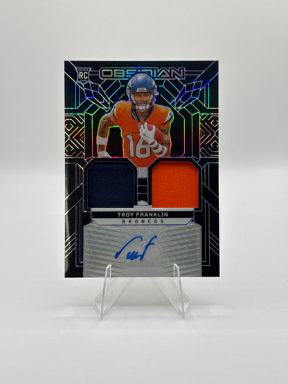 Troy Franklin (Rookie) #RMI-TFN Dual Patch Auto 020/299