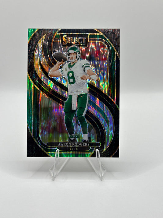 Aaron Rodgers #126 Green Black Prizm Shock Premier Level