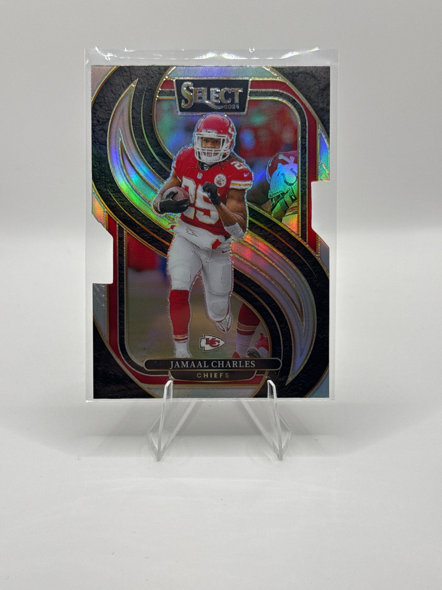 Jamaal Charles #166 Silver Prizm Die-Cut Premier Level 2024 Panini - Select Football