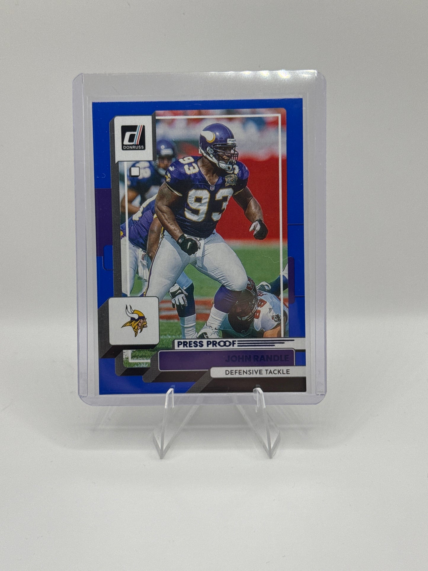 John Randle #105 Blue Press Proof