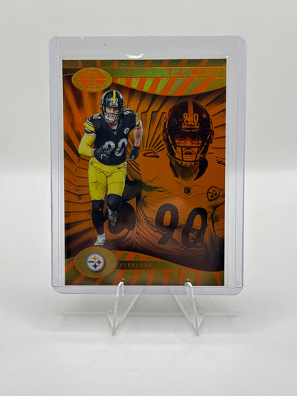 T.J. Watt #73 Orange Trophy Collection