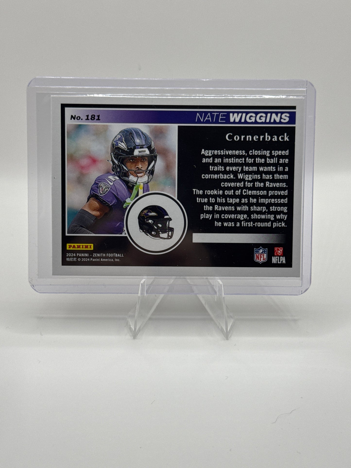 Nate Wiggins (Rookie) #181 Red No-Huddle