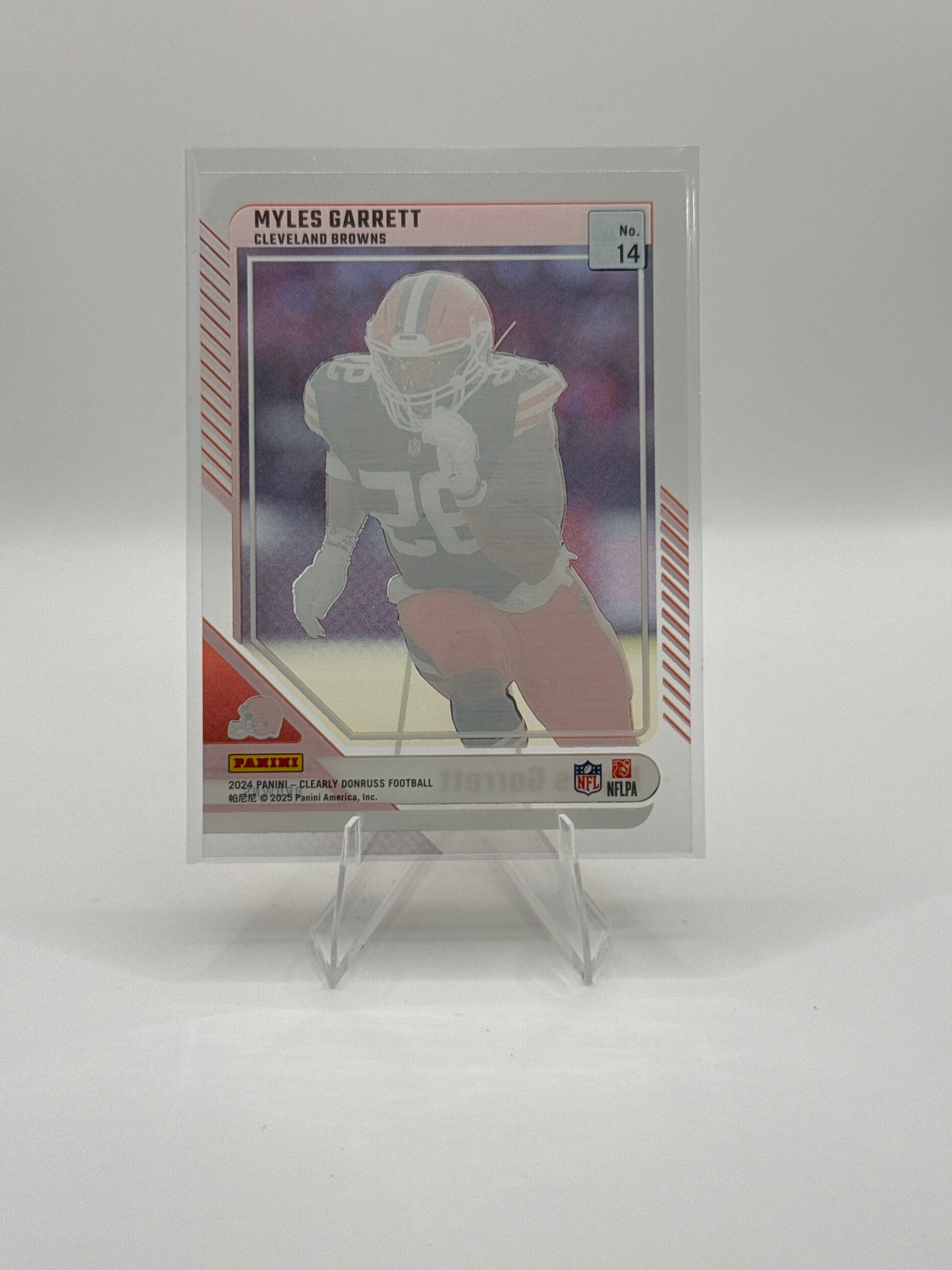 Myles Garrett #14 2024 Panini - Clearly Donruss Football