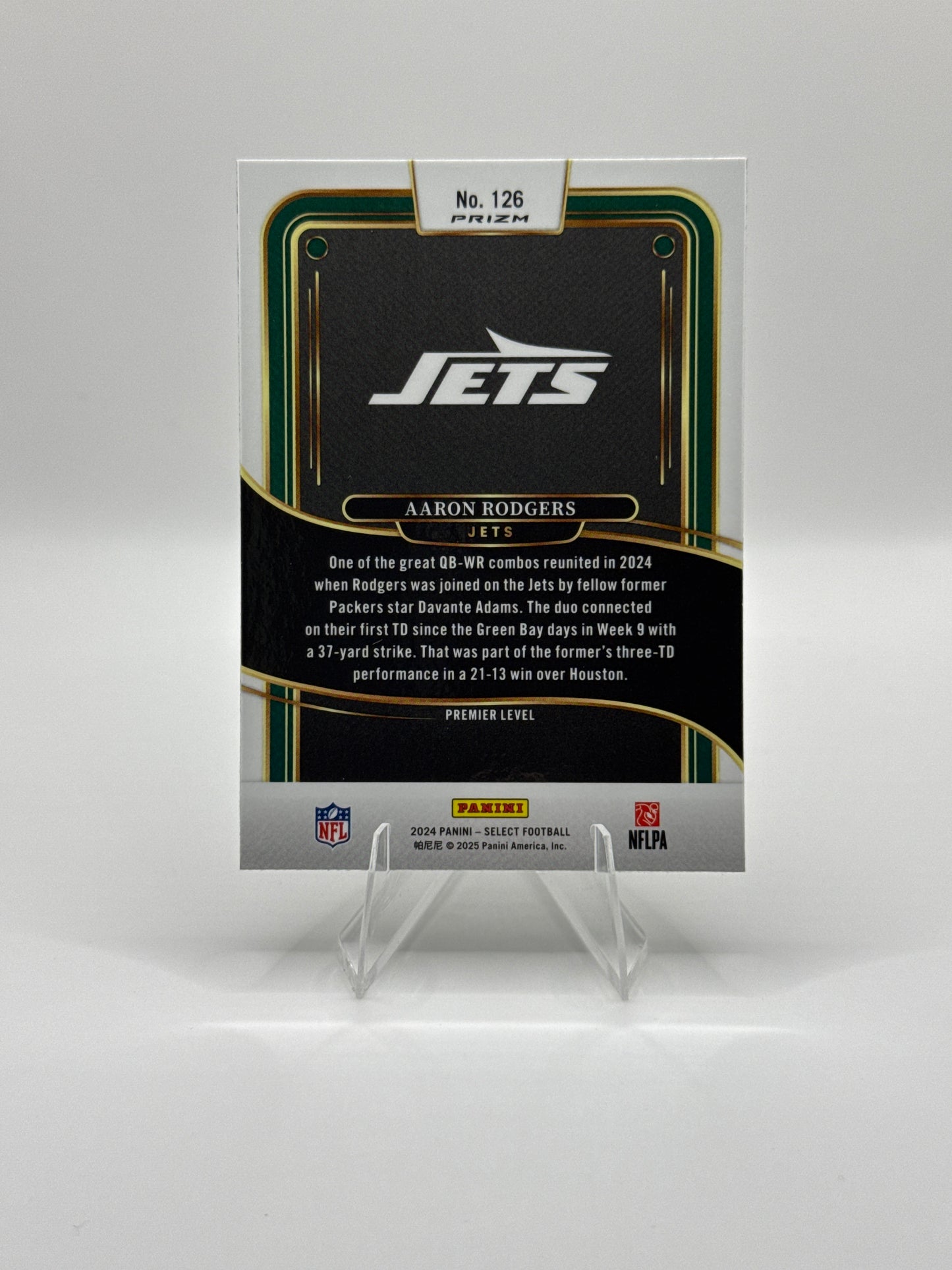 Aaron Rodgers #126 Green Black Prizm Shock Premier Level