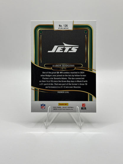 Aaron Rodgers #126 Green Black Prizm Shock Premier Level