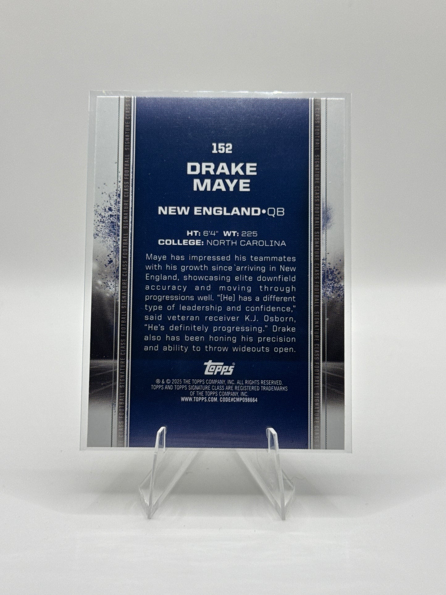 Drake Maye (Rookie) #152 Red Yellow
