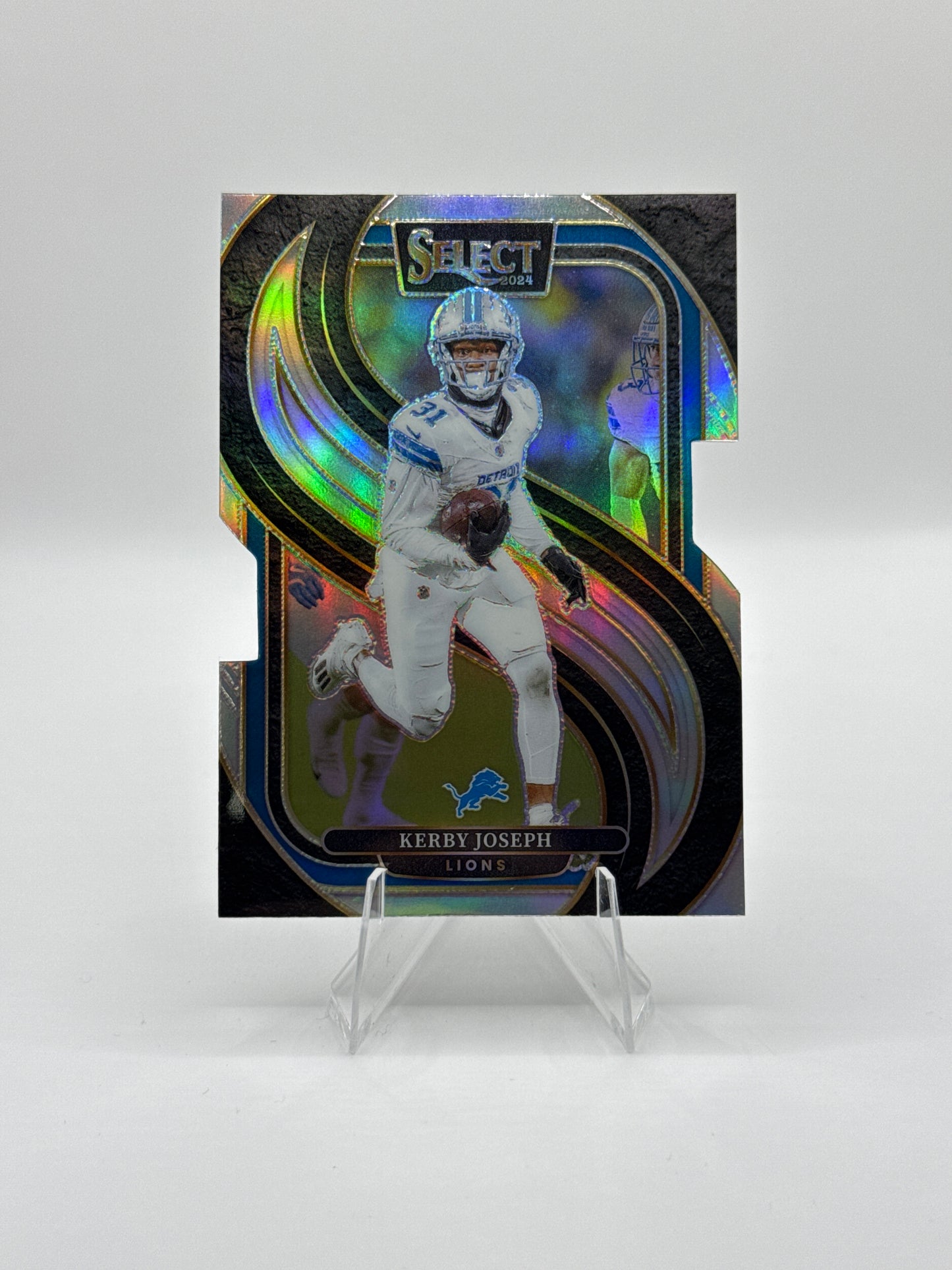 Kerby Joseph #177 Silver Prizm Die-Cut Premier Level 2024 Panini - Select Football