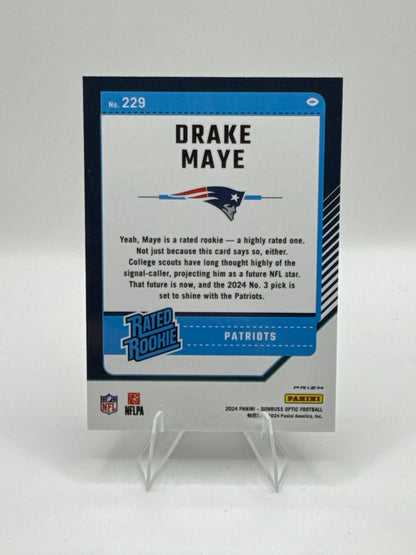 Drake Maye Rated Rookie #229 Holo