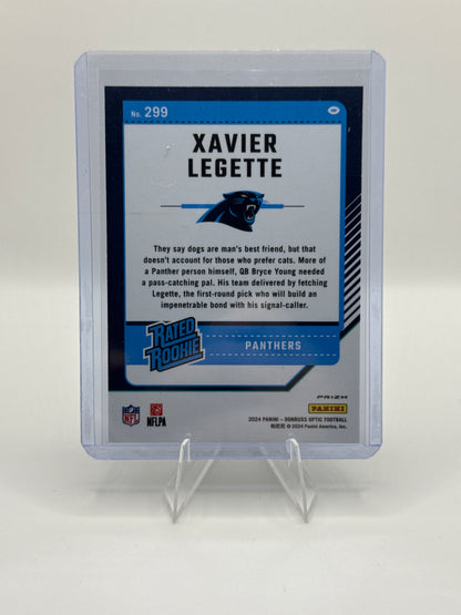Xavier Legette Rated Rookie #299 Purple Shock