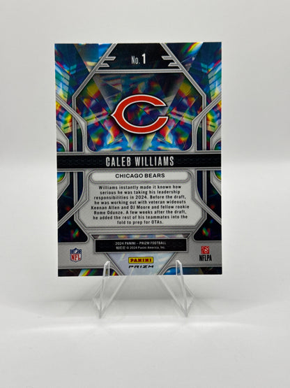 Caleb Williams (Rookie) #1 Green Prizmatic 2024 Panini - Prizm Football