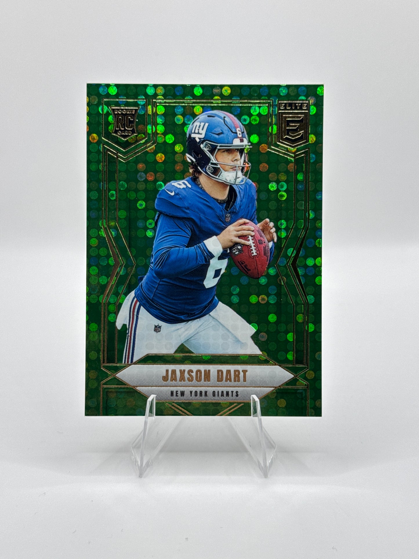 Jaxson Dart (Rookie) #103 Green Disco 2025 Panini - Donruss Elite Football