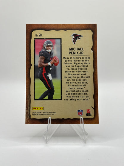Michael Penix Jr. (Rookie) #20 Notoriety 2024 Panini - Mosaic Football