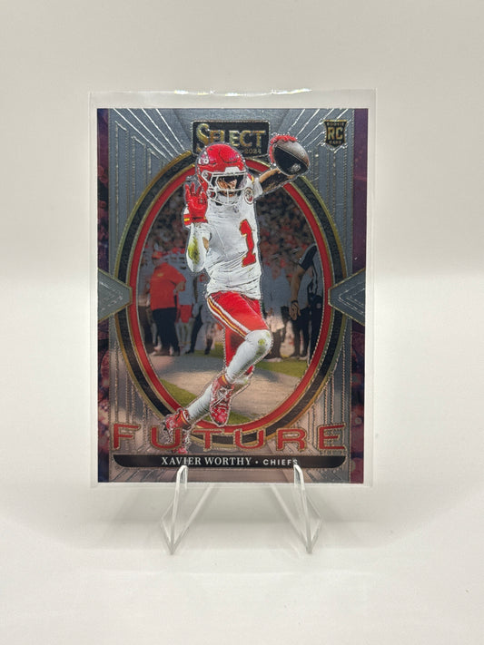 Xavier Worthy (Rookie) #8 Future 2024 Panini - Select Football