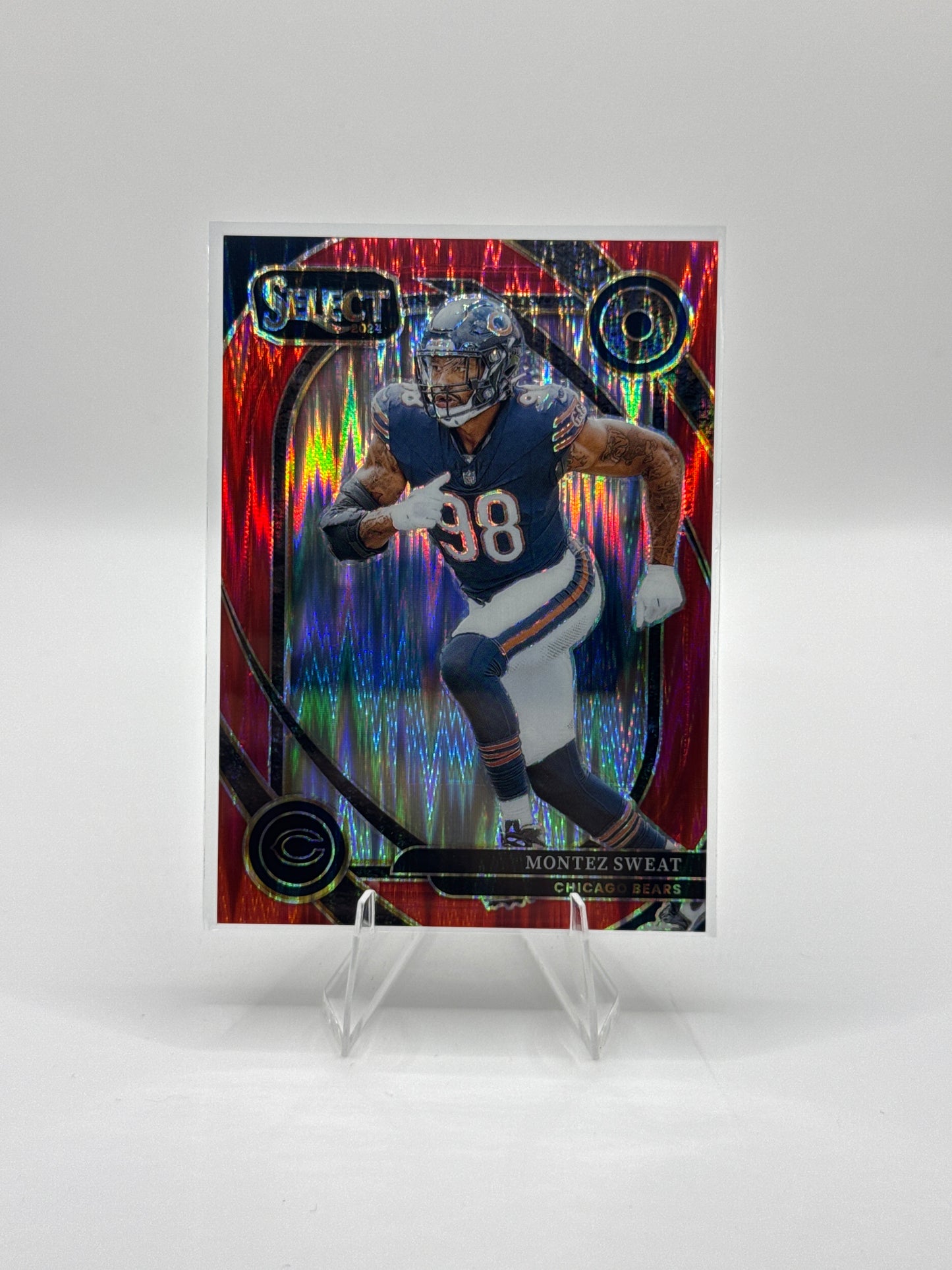 Montez Sweat #284 Red Prizm Shock 092/249