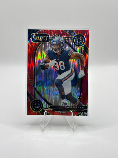 Montez Sweat #284 Red Prizm Shock 092/249