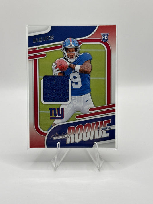 Malik Nabers (Rookie) #ARM-MNS Absolute Football Rookie Materials