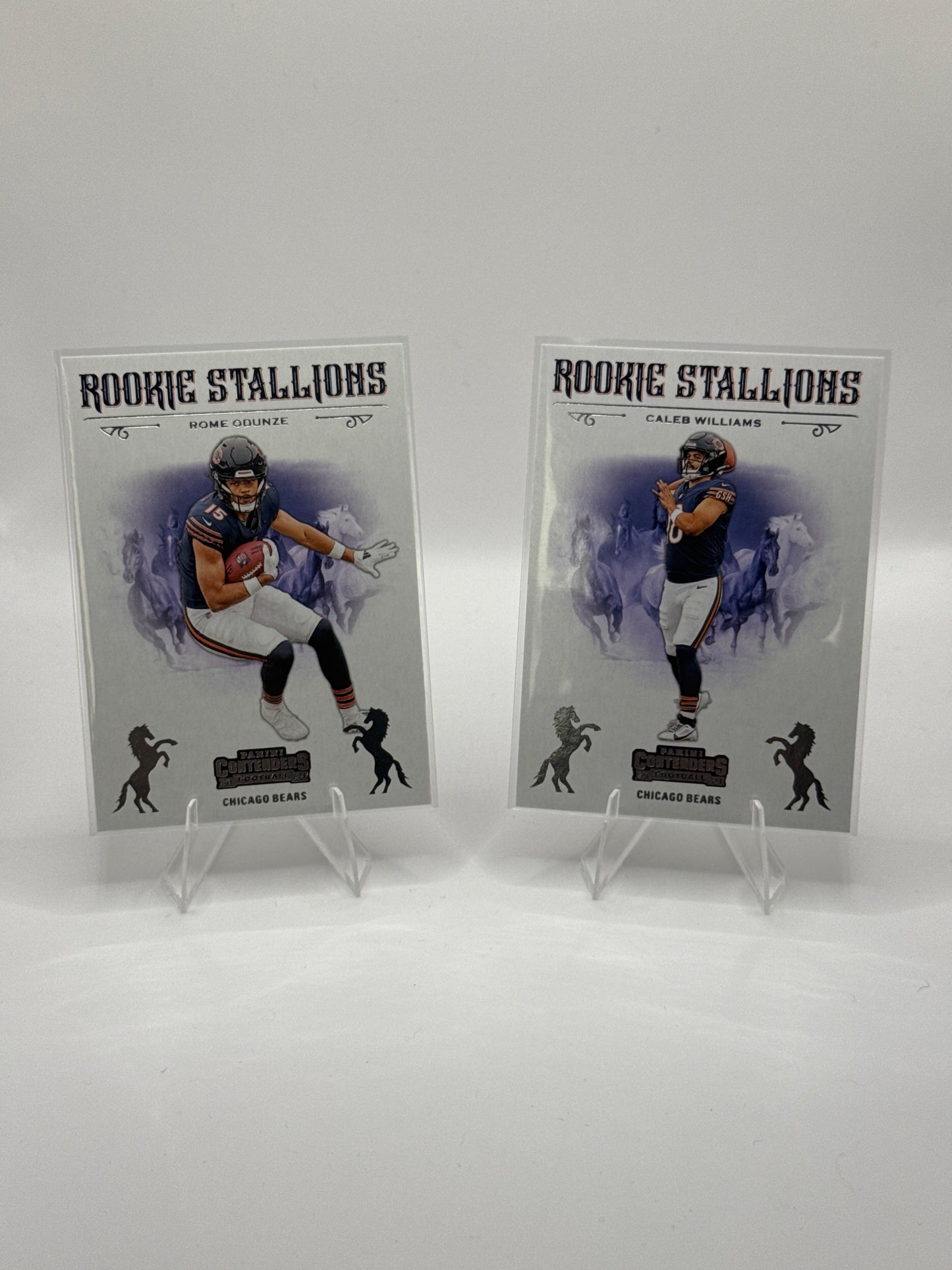 Caleb Williams Rookie Stallions #1 and Rome Odunze Rookie Stallions #13