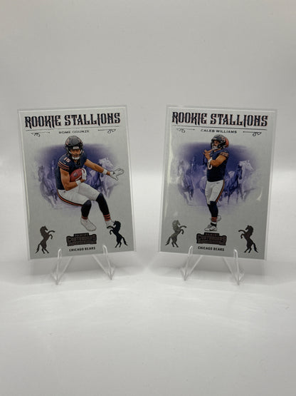 Caleb Williams Rookie Stallions #1 and Rome Odunze Rookie Stallions #13