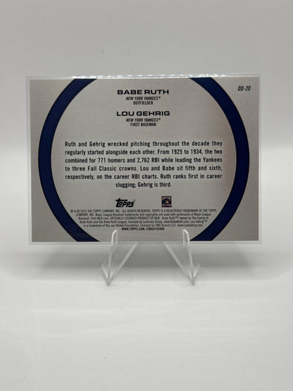 Babe Ruth / Lou Gehrig #DD-20 Pink Dynamic Duo