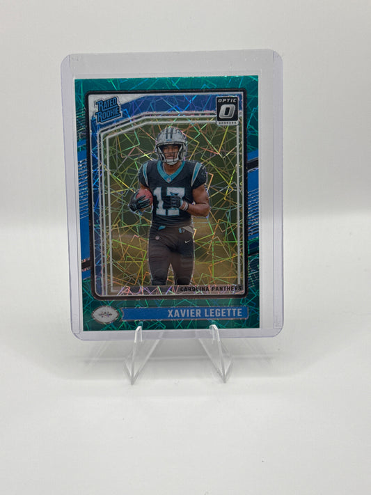 Xavier Legette Rated Rookie #299 Teal Velocity