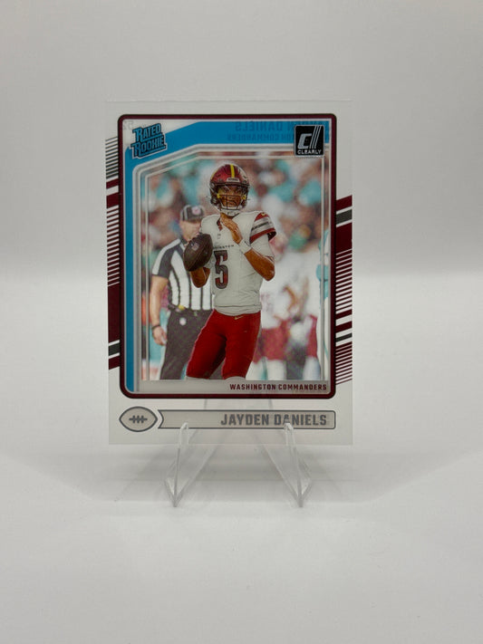 Jayden Daniels Rated Rookie #52 2024 Clearly Donruss Football