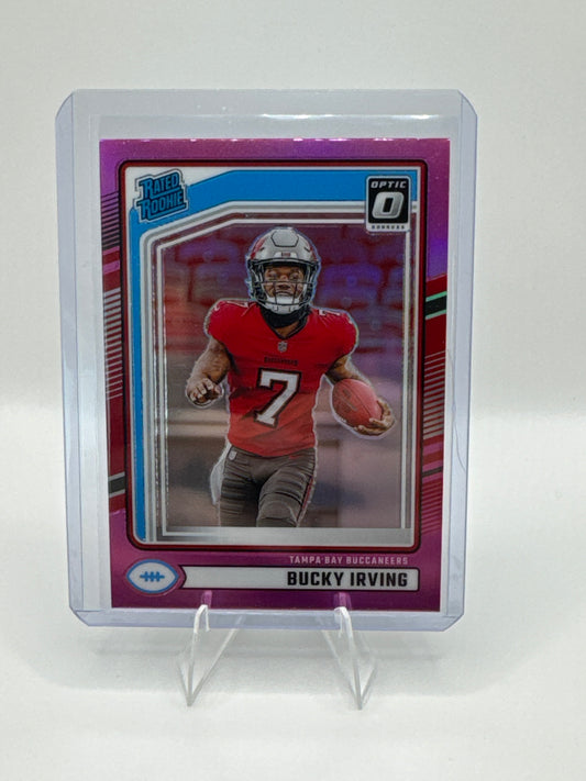Bucky Irving (Rated Rookie) #301 Pink Holo