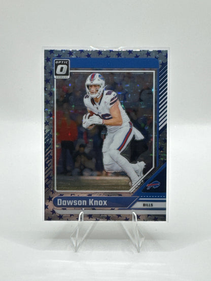Dawson Knox #24 Blue Stars Prizm 2024 Panini - Donruss Optic Football