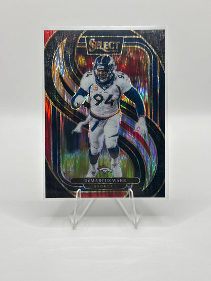 Demarcus Ware #147 Red Black Prizm Shock Premier Level