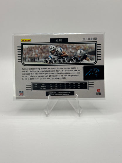 Chuba Hubbard #83 Blue 091/199 2025 Panini - Luminance Football