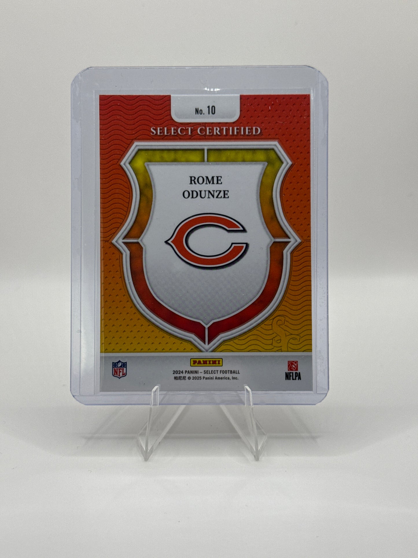 Rome Odunze (Rookie) #10 Select Certified 2024 Panini - Select Football
