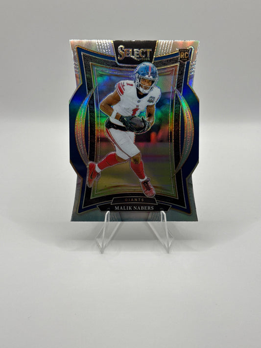 Malik Nabers (Rookie) #29 Silver Prizm Die-Cut